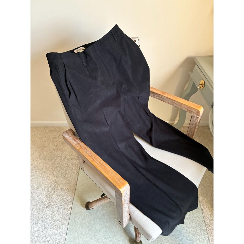 Coldwater Creek Black Dress Pants Slacks Very Soft Size 12 Classic Career Work